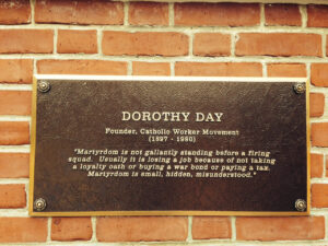 Dorothy Day Plaque