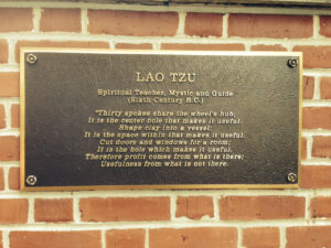 Lao Tzu Plaque