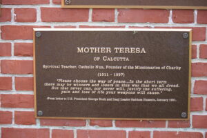 Mother Teresa Plaque