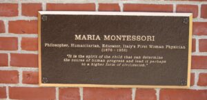 Maria Montessori Plaque