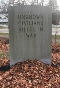 Unknown Civilians Tomb Covered in Leaves